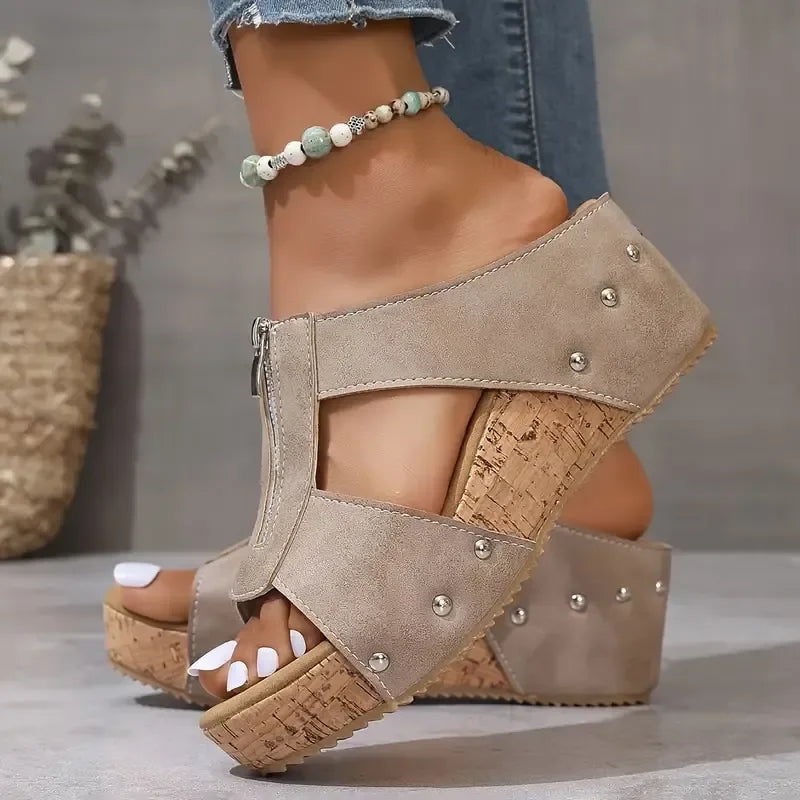 Paula | Sandalias ortopédicas con tacón de cuña